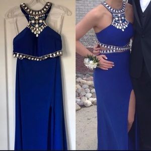 Rachel Allan Blue Dress